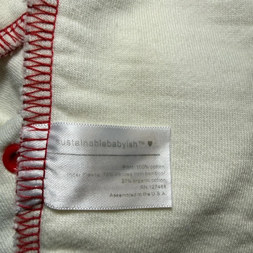 Sloomb bamboo fleece diaper with Multicolor Snaps, size Medium